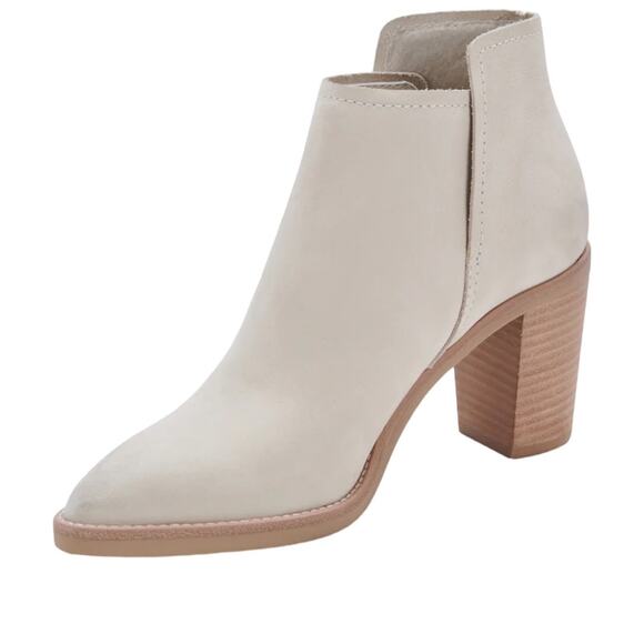 Dolce Vita Women's Spade Ivory Nubuck Leather Boot 8.5 NIB FLAW - Picture 8 of 10